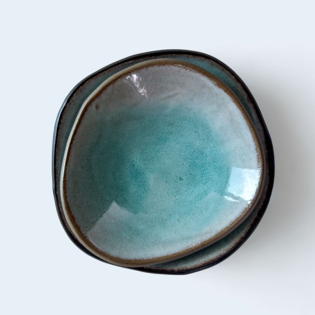 Hana Karim Side Plate in Turquoise