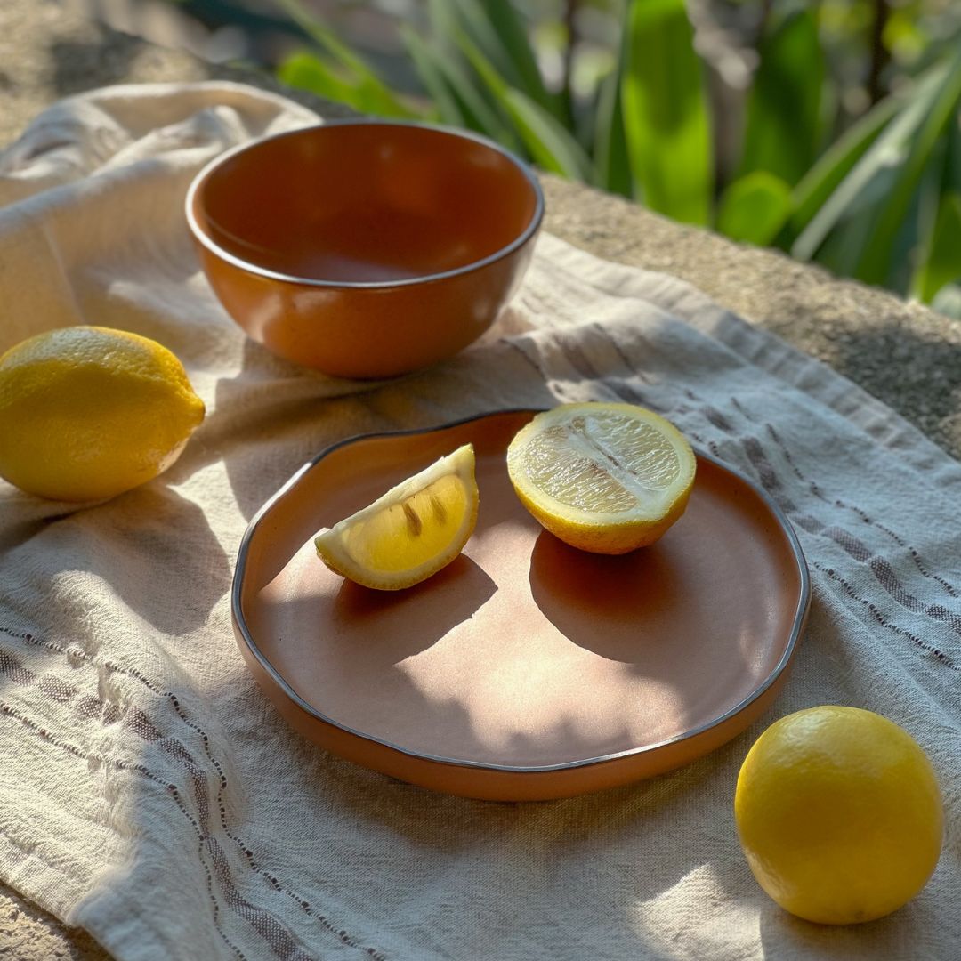 Dessert Plate and Small Bowl Set