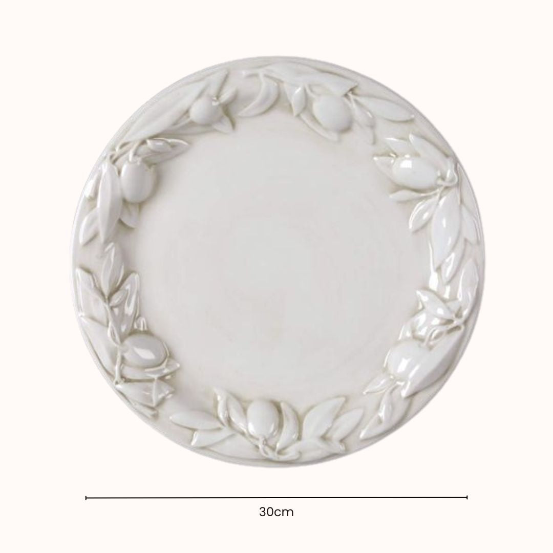 Tuscan Olives Large Round Serving Bowl 30cm