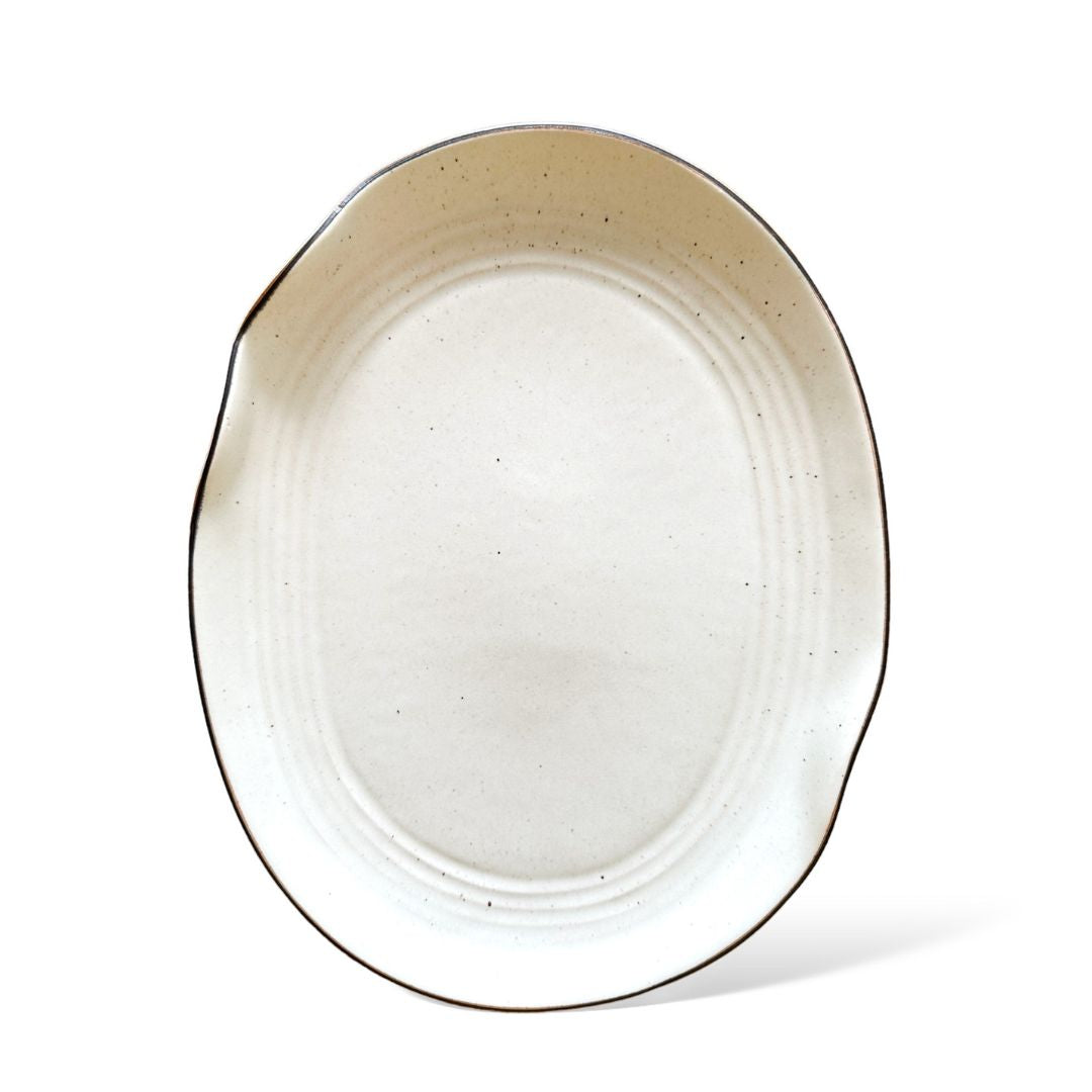 Wabi Oval Serving Platter