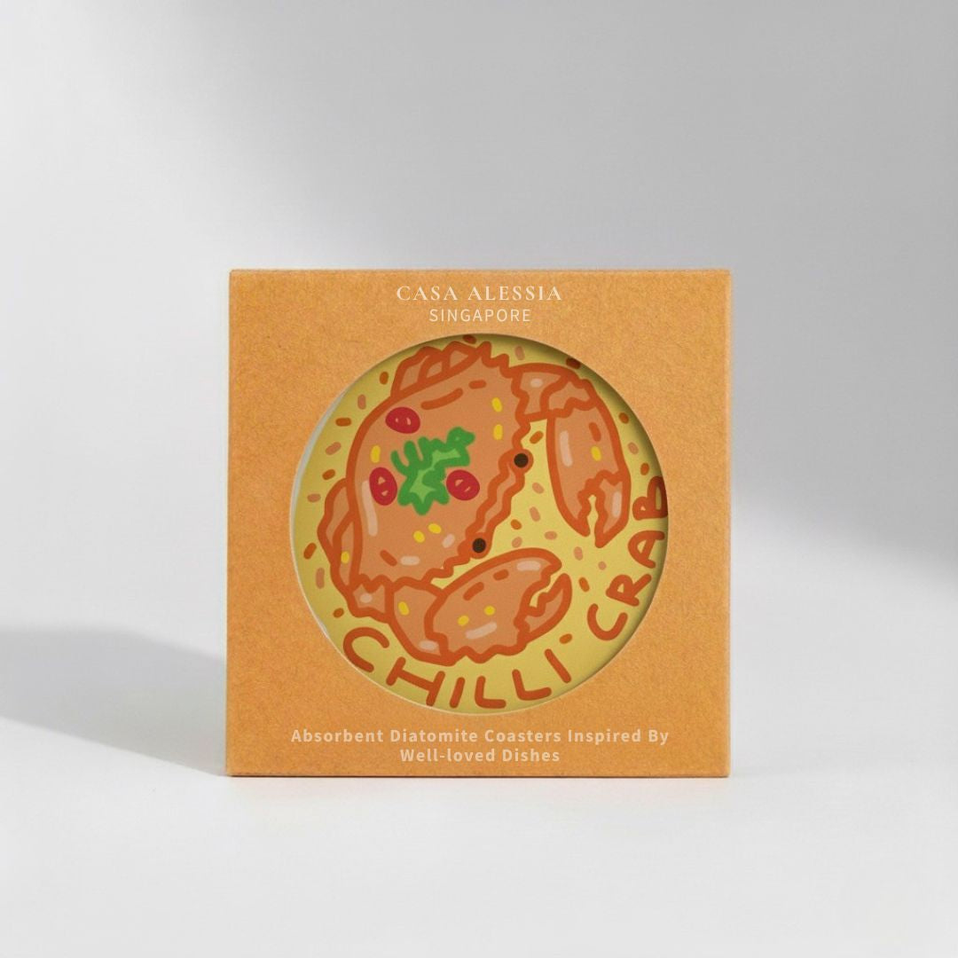 Chilli Crab Diatomite Coaster