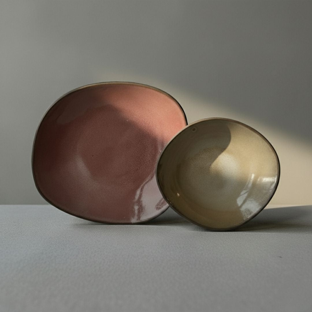 Hana Karim Plate Set - Earth Rose &amp; Sand