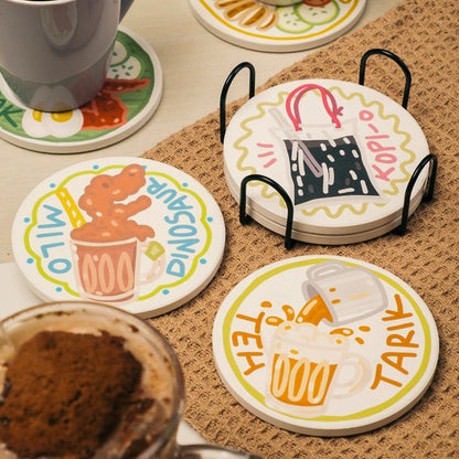 SG Sips Set of 4 Diatomite Coasters