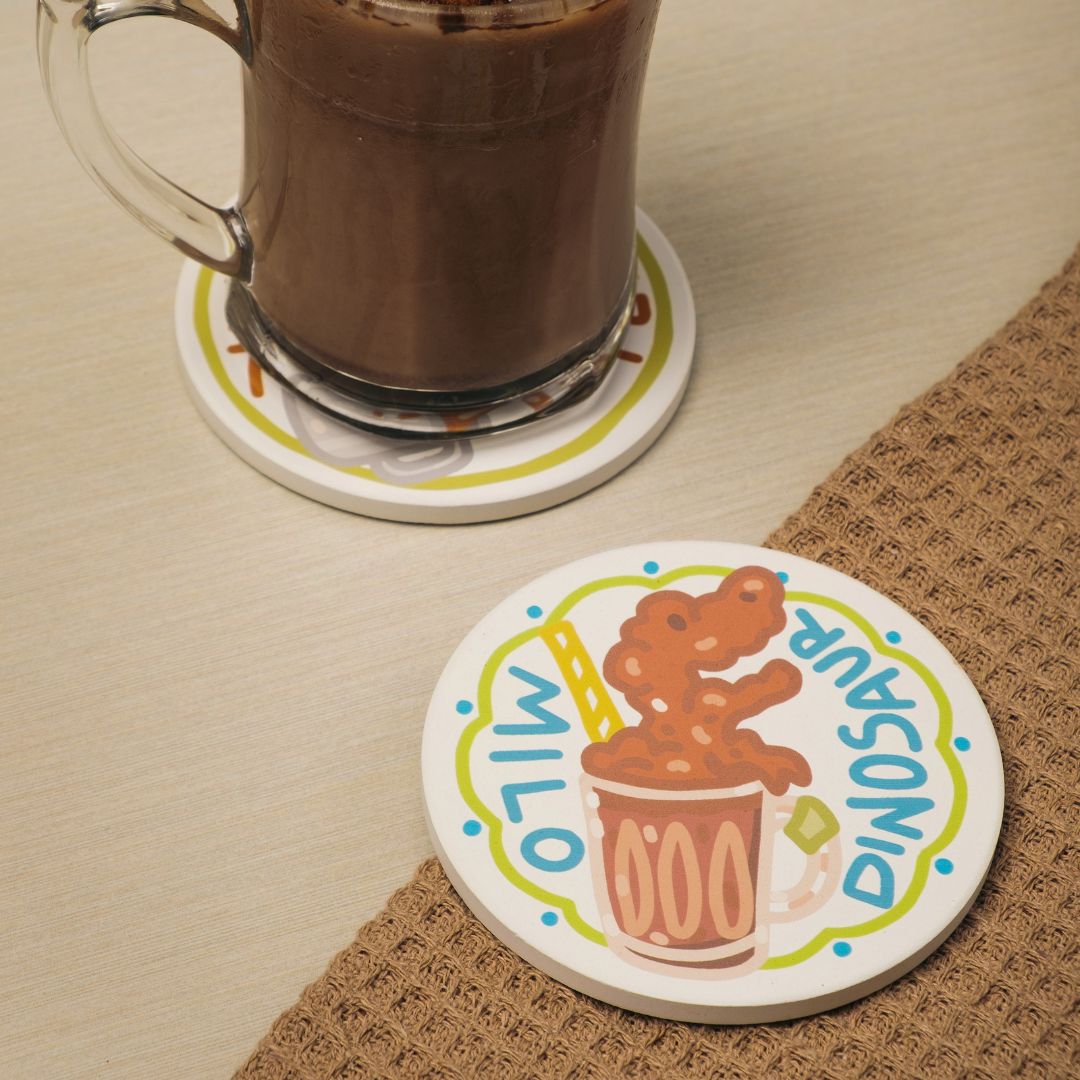 Milo Dinosaur Diatomite Coaster
