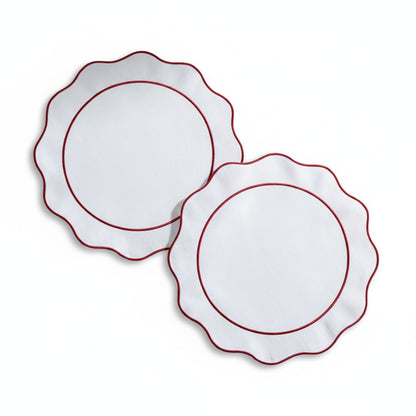 Riva Scallop Round Linen Placemat (2/4)