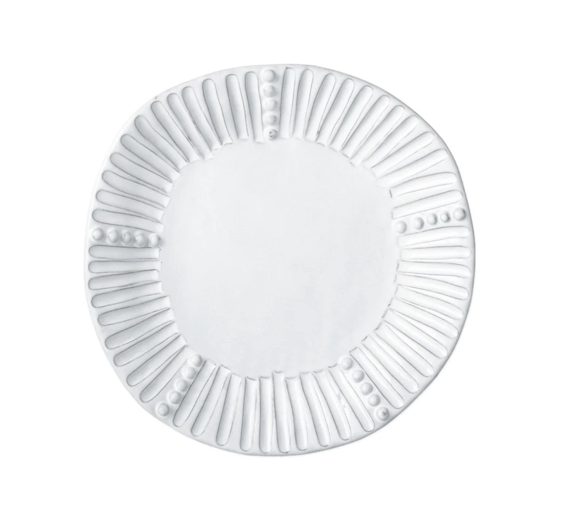 Vietri White Stripe Side Plate 20cm