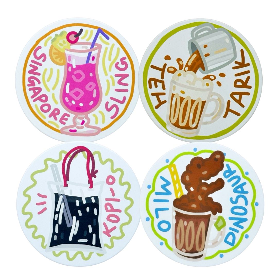 SG Sips Set of 4 Diatomite Coasters